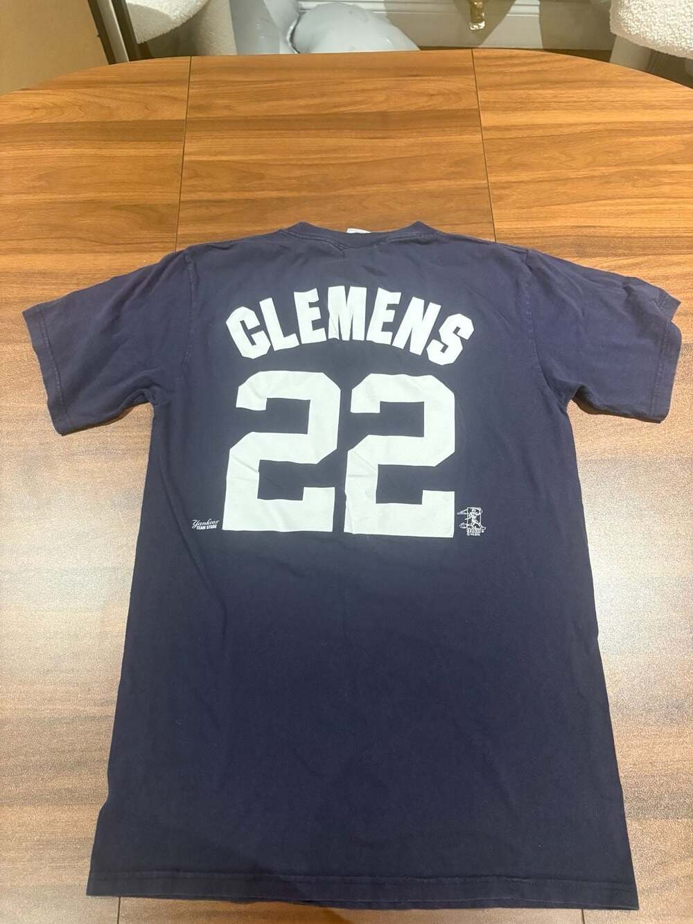 Majestic New York Yankees Roger Clemens 22 T-Shirt Size M Navy Blue